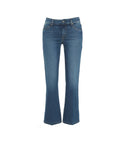 Flared Jeans Cropped 'Paris' #blu