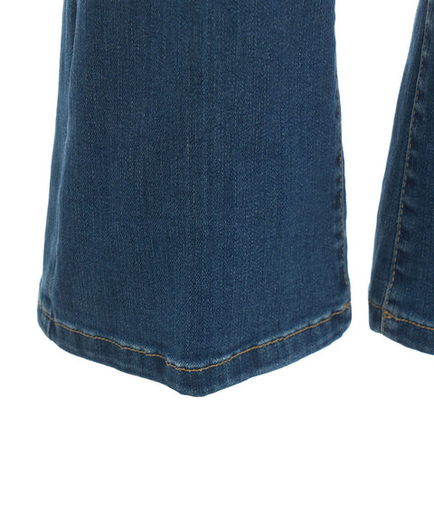 Flared Jeans Cropped 'Paris' #blu