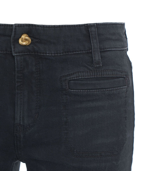 Jeans a gamba ampia 'Tess' #nero