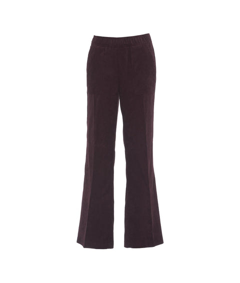 Pantaloni in velluto 'Ava Utility' #viola