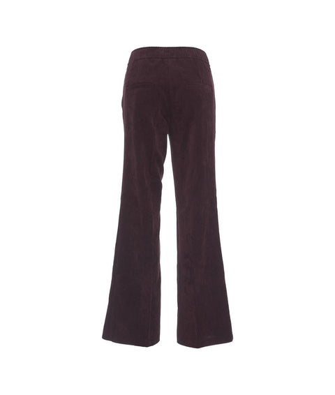 Pantaloni in velluto 'Ava Utility' #viola