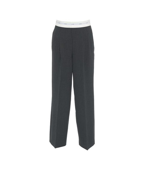 Pantaloni gessati 'Anny' #grigio