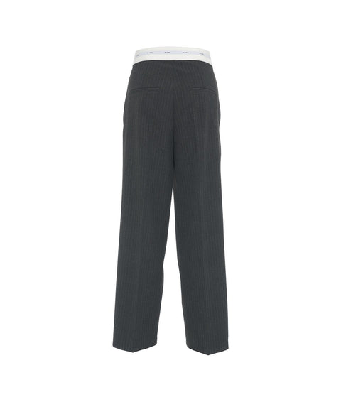 Pantaloni gessati 'Anny' #grigio