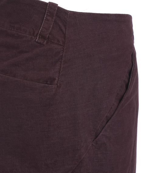 Pantaloni di velluto a coste sottili #rosso