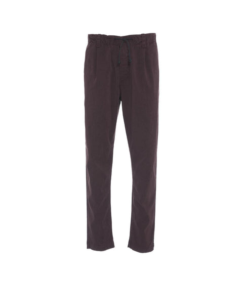 Pantaloni chino con coulisse #rosso