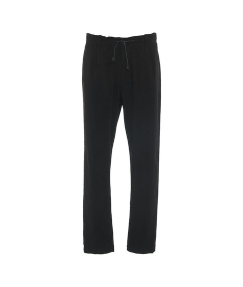 Pantaloni chino con coulisse #nero