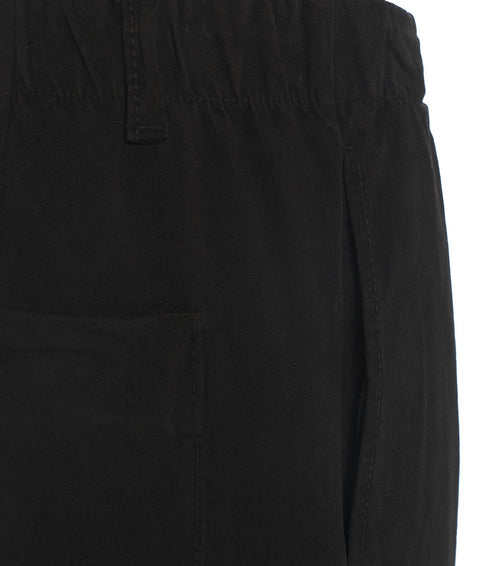 Pantaloni chino con coulisse #nero