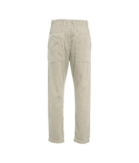 Pantaloni di velluto a coste con coulisse #beige