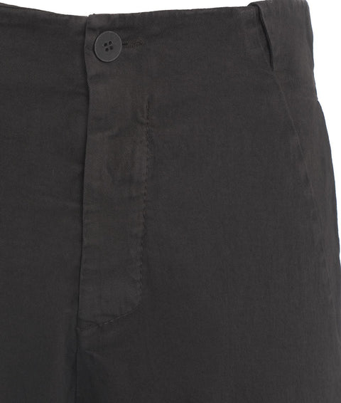 Pantaloni baggy cropped #marrone