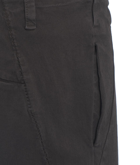 Pantaloni baggy cropped #marrone