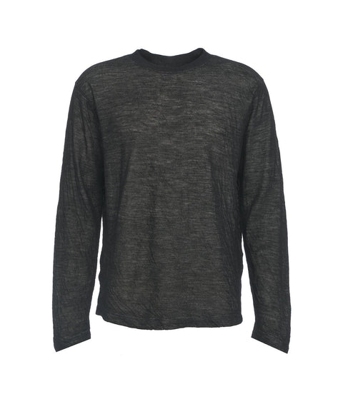 Maglione in maglia semitrasparente #nero