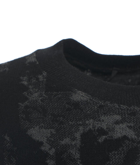 Maglia in misto lana vergine #nero