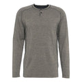 Maglia maniche lunghe con bottoni #grigio