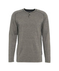 Maglia maniche lunghe con bottoni #grigio