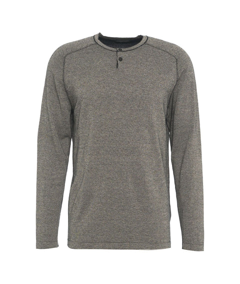 Maglia maniche lunghe con bottoni #grigio