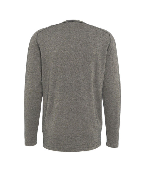 Maglia maniche lunghe con bottoni #grigio