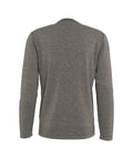 Maglia in misto lana vergine con dettagli cuciture #grigio