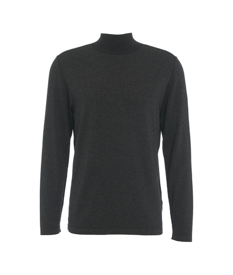 Maglione con collo alto #grigio