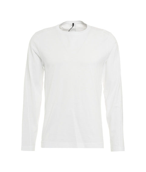 Maglia a maniche lunghe in cotone #bianco