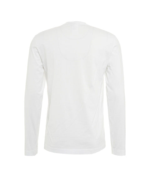 Maglia a maniche lunghe in cotone #bianco