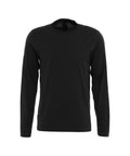 Maglia a maniche lunghe in cotone #nero