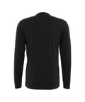 Maglia a maniche lunghe in cotone #nero