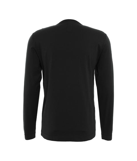 Maglia a maniche lunghe in cotone #nero