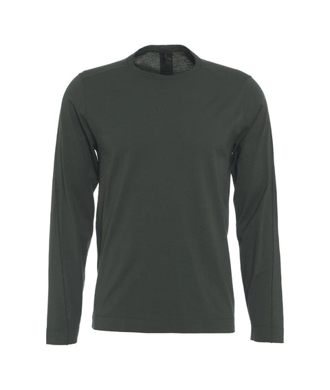 Maglia a maniche lunghe in cotone #verde