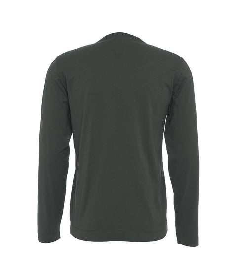 Maglia a maniche lunghe in cotone #verde