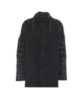 Cardigan oversize in misto alpaca #nero