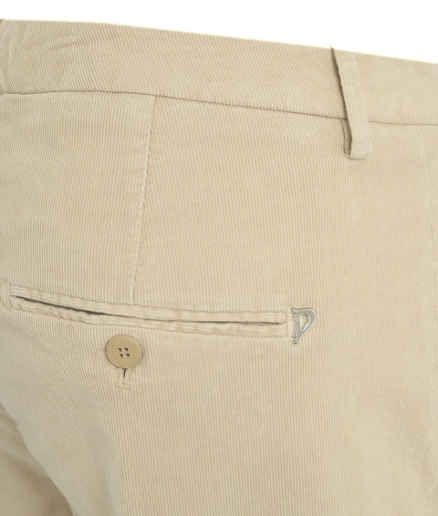 Pantaloni di velluto a coste sottili 'Nima' #bianco