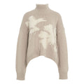 Maglione con motivo #beige