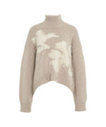 Maglione con motivo #beige