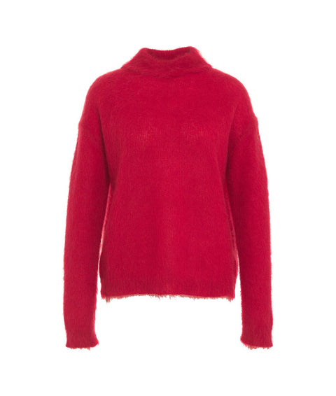 Maglione in misto lana #rosso