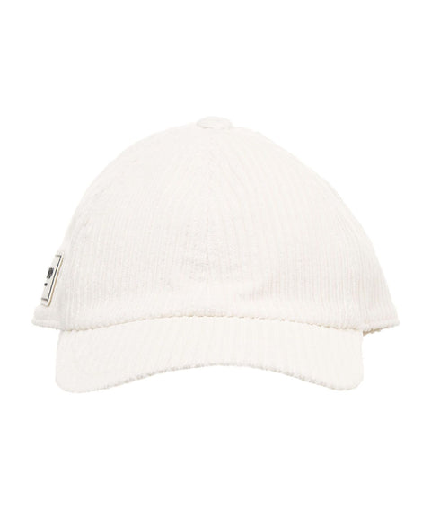 Cappello da baseball in velluto a coste #bianco