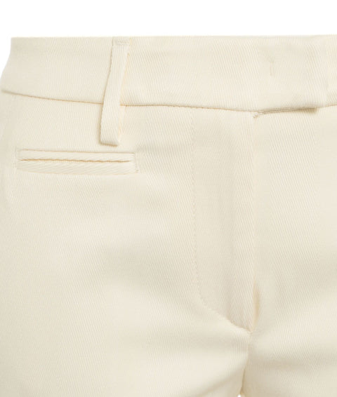 Pantaloni chino cropped slim fit 'Perfect' #bianco