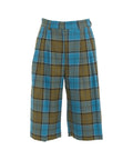 Skort in tartan #blu