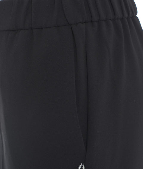 Culotte con piega #nero