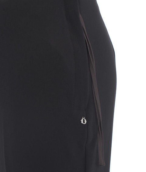 Pantaloni cropped #nero