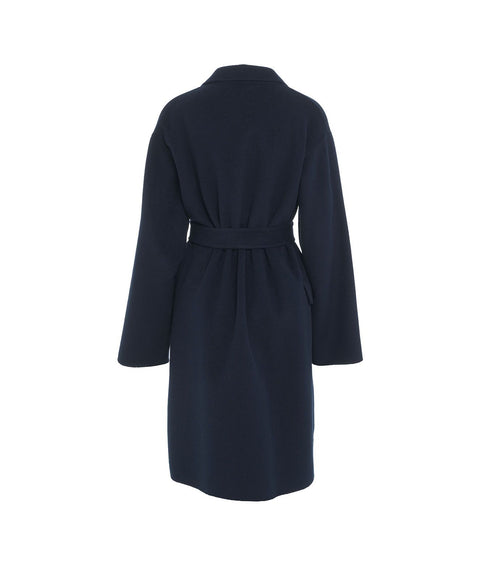 Cappotto in misto lana #blu