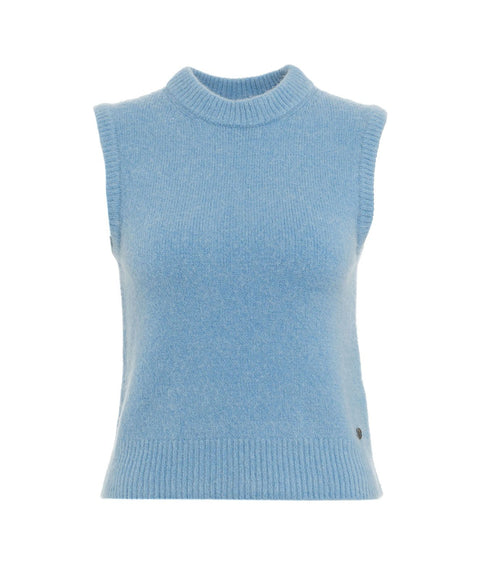 Gilet in maglia #blu