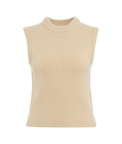 Gilet in maglia #beige