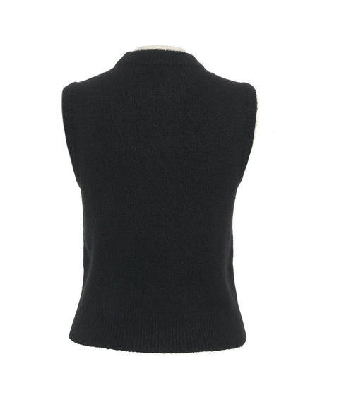 Gilet in maglia #nero