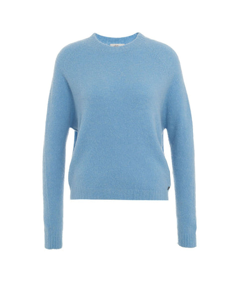 Pullover in maglia #blu