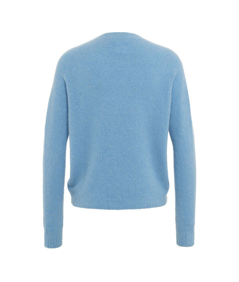 Pullover in maglia #blu