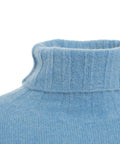 Maglione dolcevita in maglia #blu