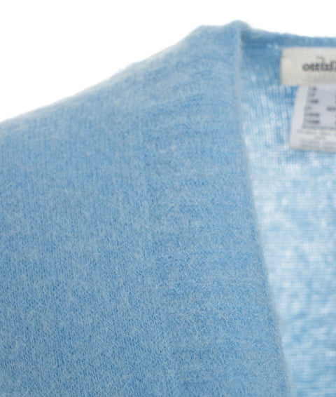 Cardigan in maglia #blu