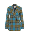 Blazer in tartan #blu