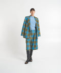 Blazer in tartan #blu