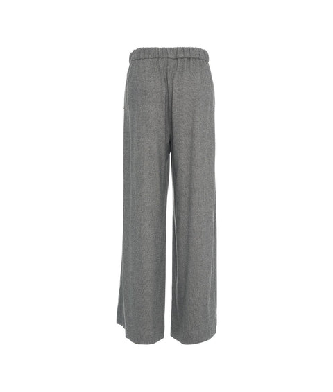 Pantaloni palazzo melange #grigio